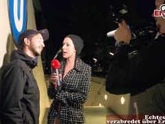 Straßenflirt mit heißer und schneller Nummer draußen mit Texas Patti